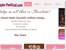 Tablet Screenshot of mobilechocolatefestival.com